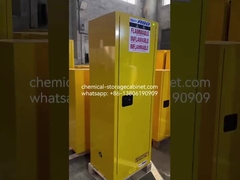 Armoire de stockage de produits chimiques jaune