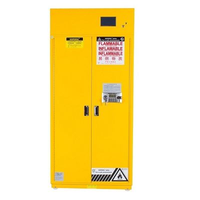 acheter Acide dangereux stockés dans le laboratoire de stockage de produits chimiques armoire jaune 766 litres pour liquide fabrication en ligne