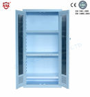 Meuble de rangement corrosif bleu avec le double Cabinet de polypropylène de portes