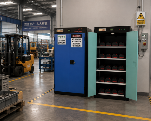 acheter EN Armoire de recharge pour batterie au lithium Sécurité intelligente pour une fonction de recharge au lithium dangereuse fabrication en ligne