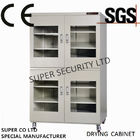 Cabinet sec automatique étanche à l'humidité électrique d'acier inoxydable avec la peinture antirouille avec le verre trempé de 3.2mm