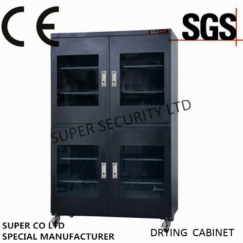 Cabinet sec automatique étanche à l'humidité électrique d'acier inoxydable avec la peinture antirouille avec le verre trempé de 3.2mm